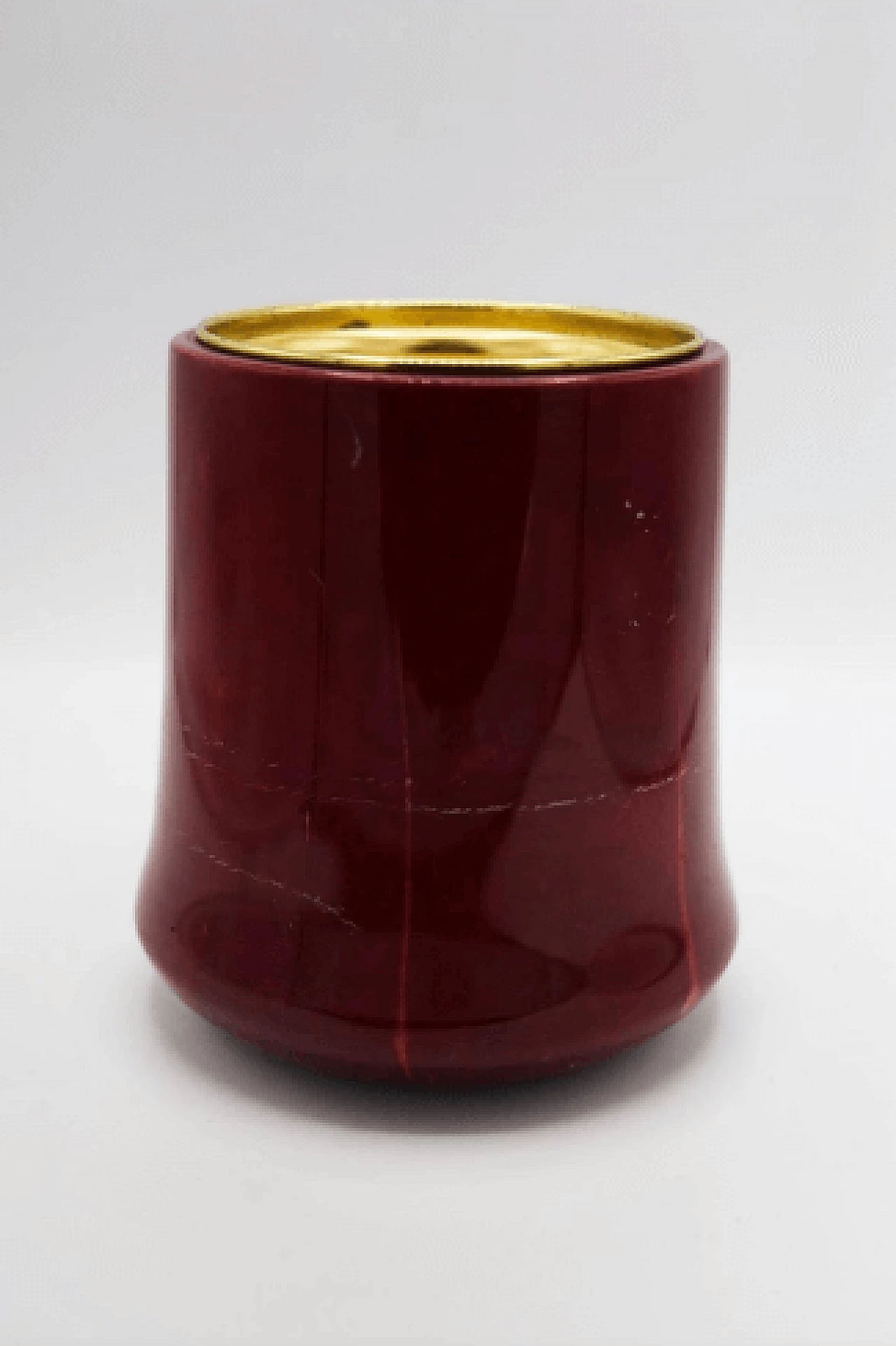 Ice bucket in red parchment by Giorgio Tura, 1950s 4