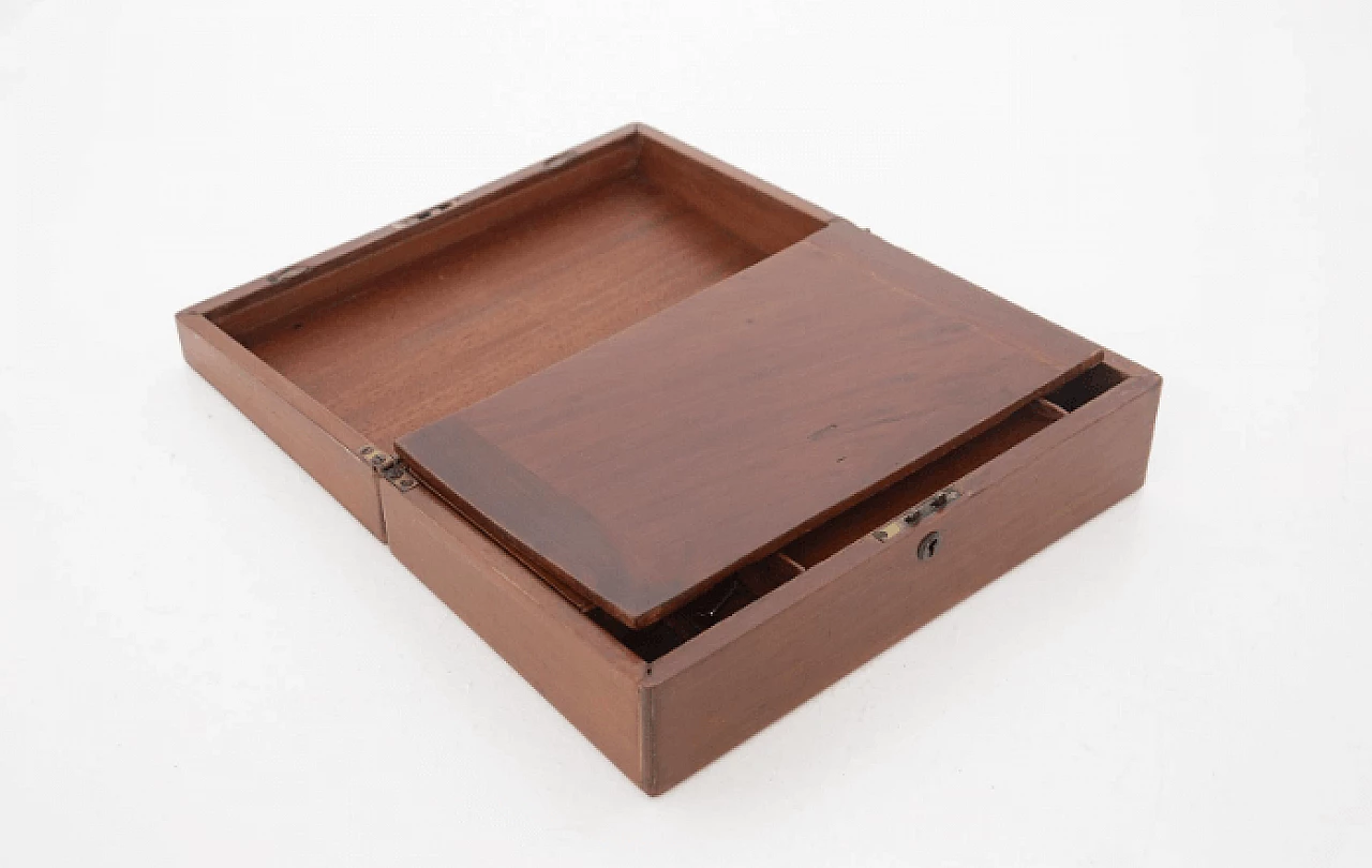 Scrittoio da viaggio Georgiano in noce, inizio '800 5