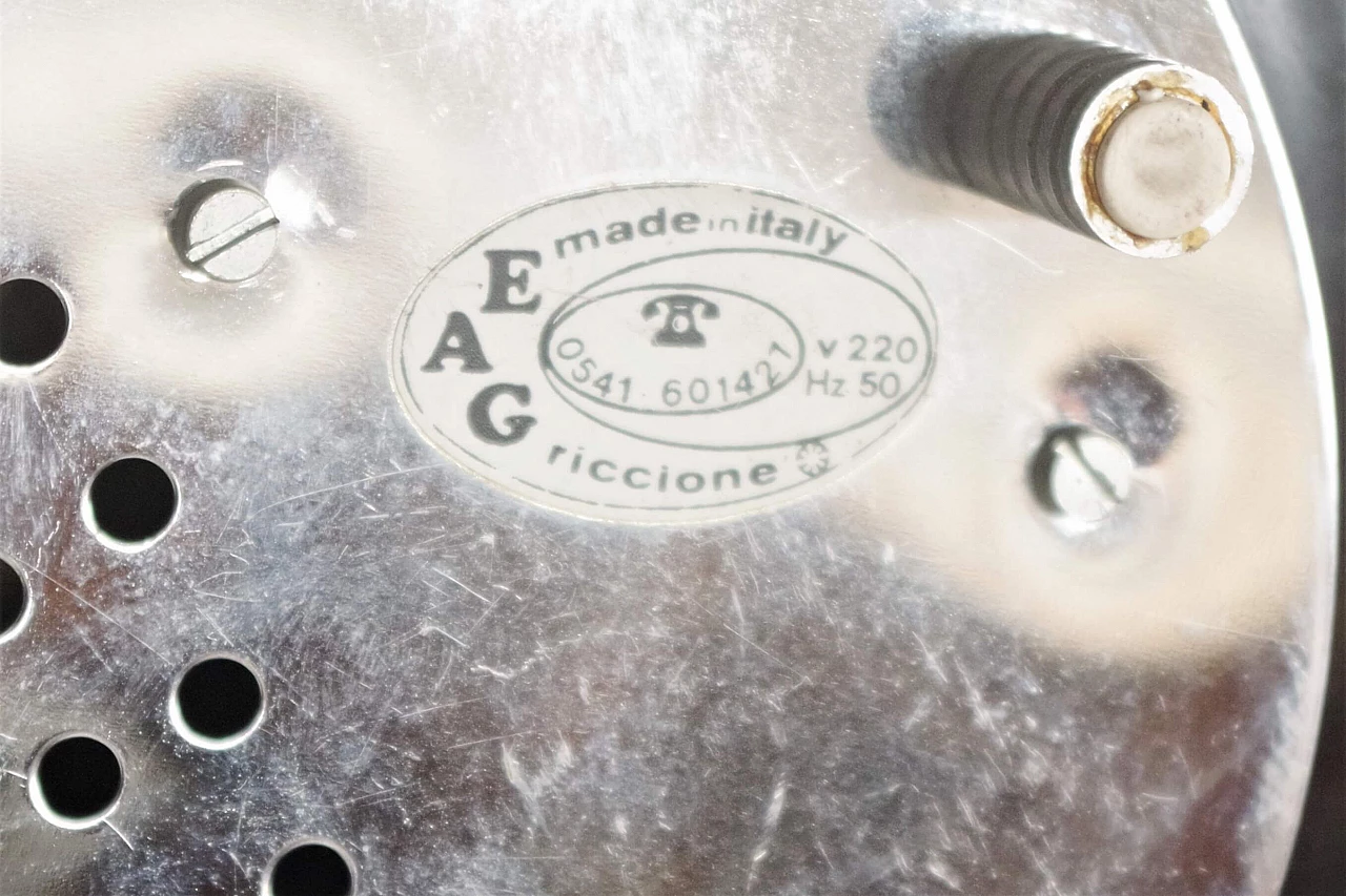 Lampada da tavolo in metallo cromato e fibra ottica, anni '70 5