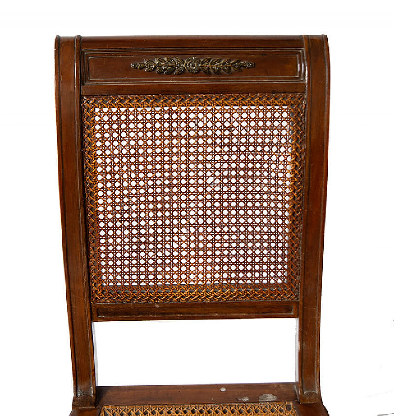 4 Chairs in solid mahogany and Vienna straw, second half of the 19th century 2