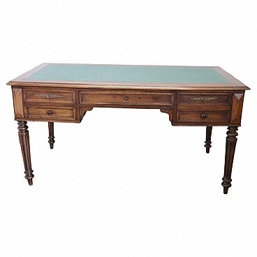 Louis Philippe solid walnut desk, second half of the 19th century