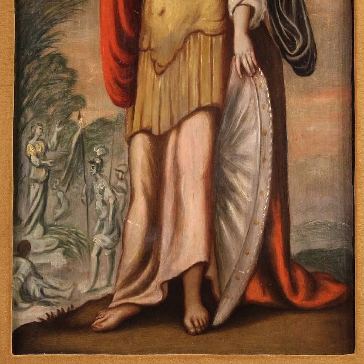 La femme forte Déborah, dipinto francese olio su tavola, '600 11