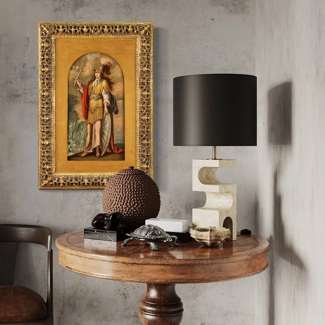 La femme forte Déborah, dipinto francese olio su tavola, '600 14