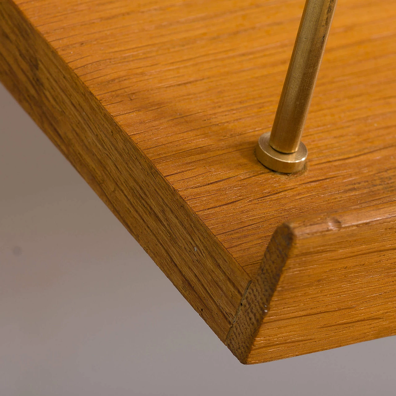 Scandinavian Cadovius-style oak wall cabinet with display shelf, 1960s 11