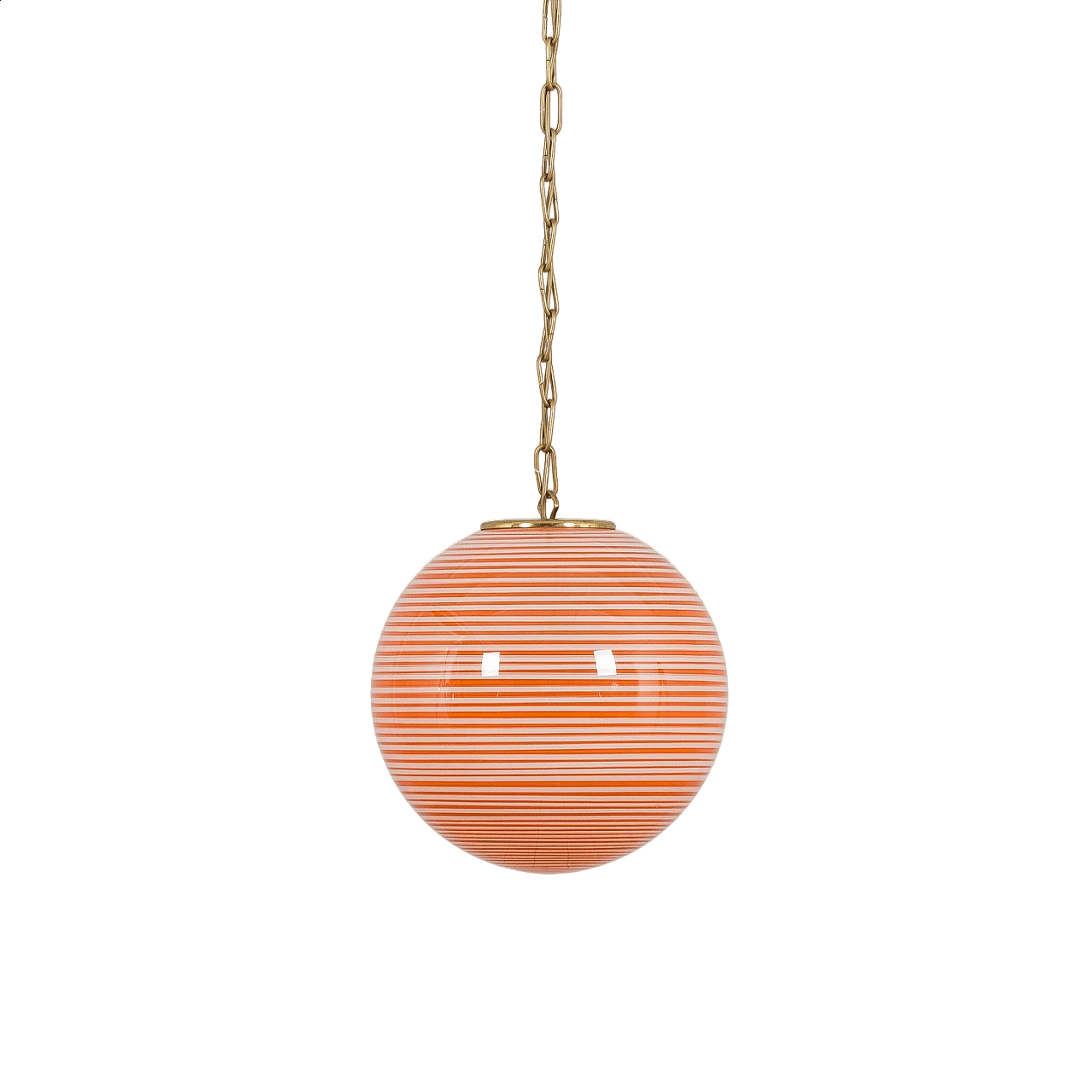 Lampada in vetro di Murano a globo colorato, anni '70 12