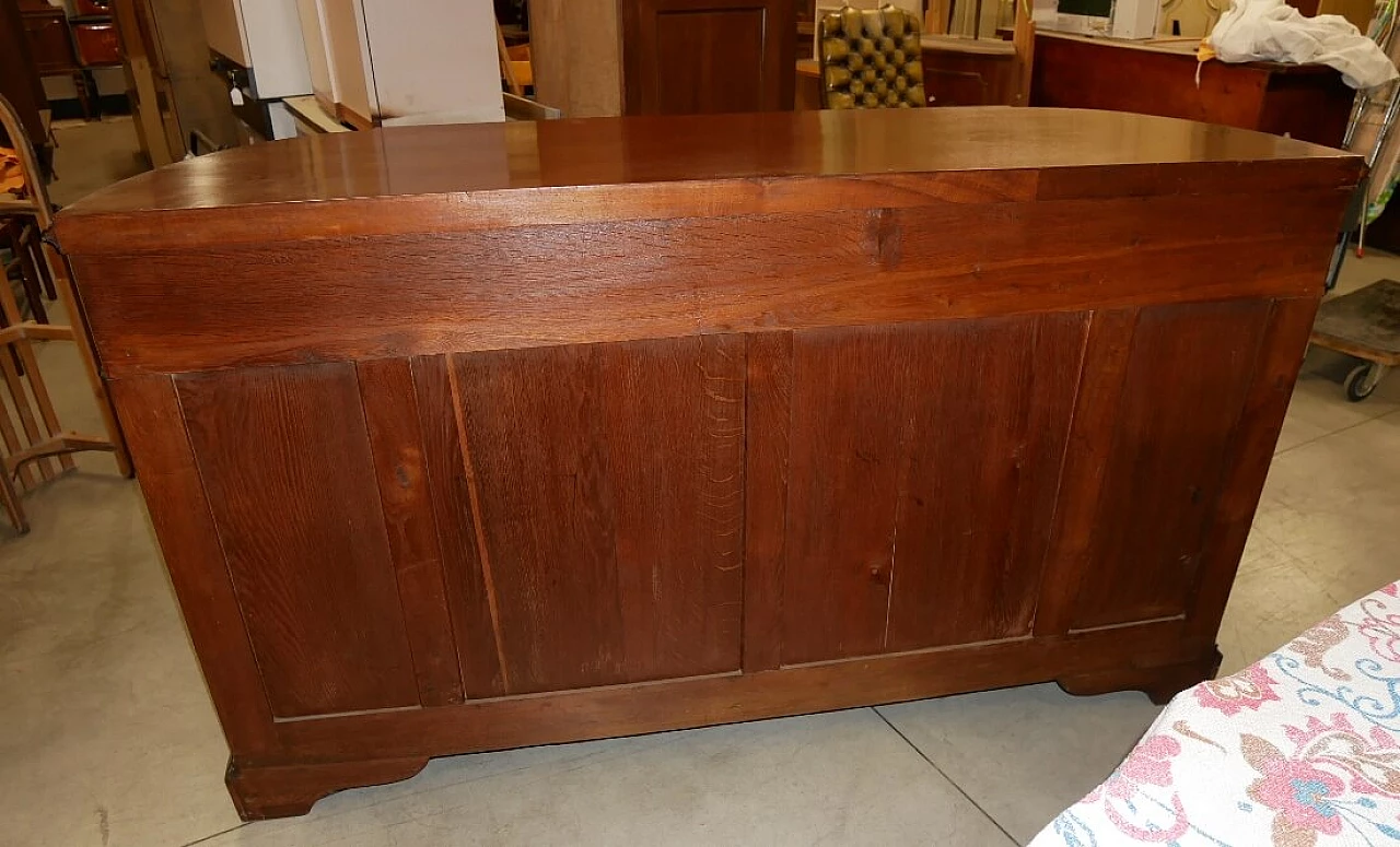 Napoleon III walnut sideboard with ebonized borders, 19th century 4