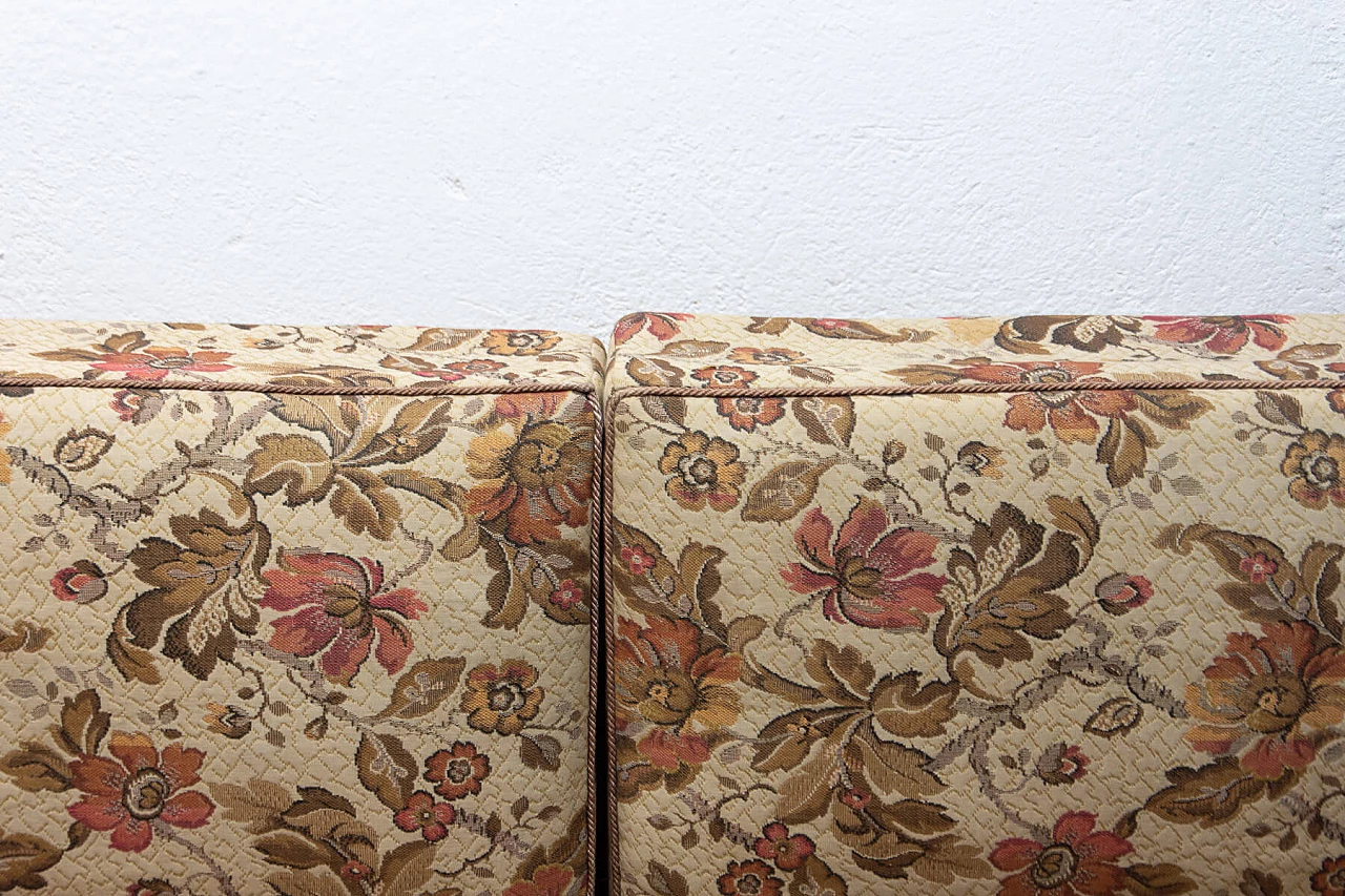 Divano letto pieghevole in legno impiallacciato faggio, anni '50 7