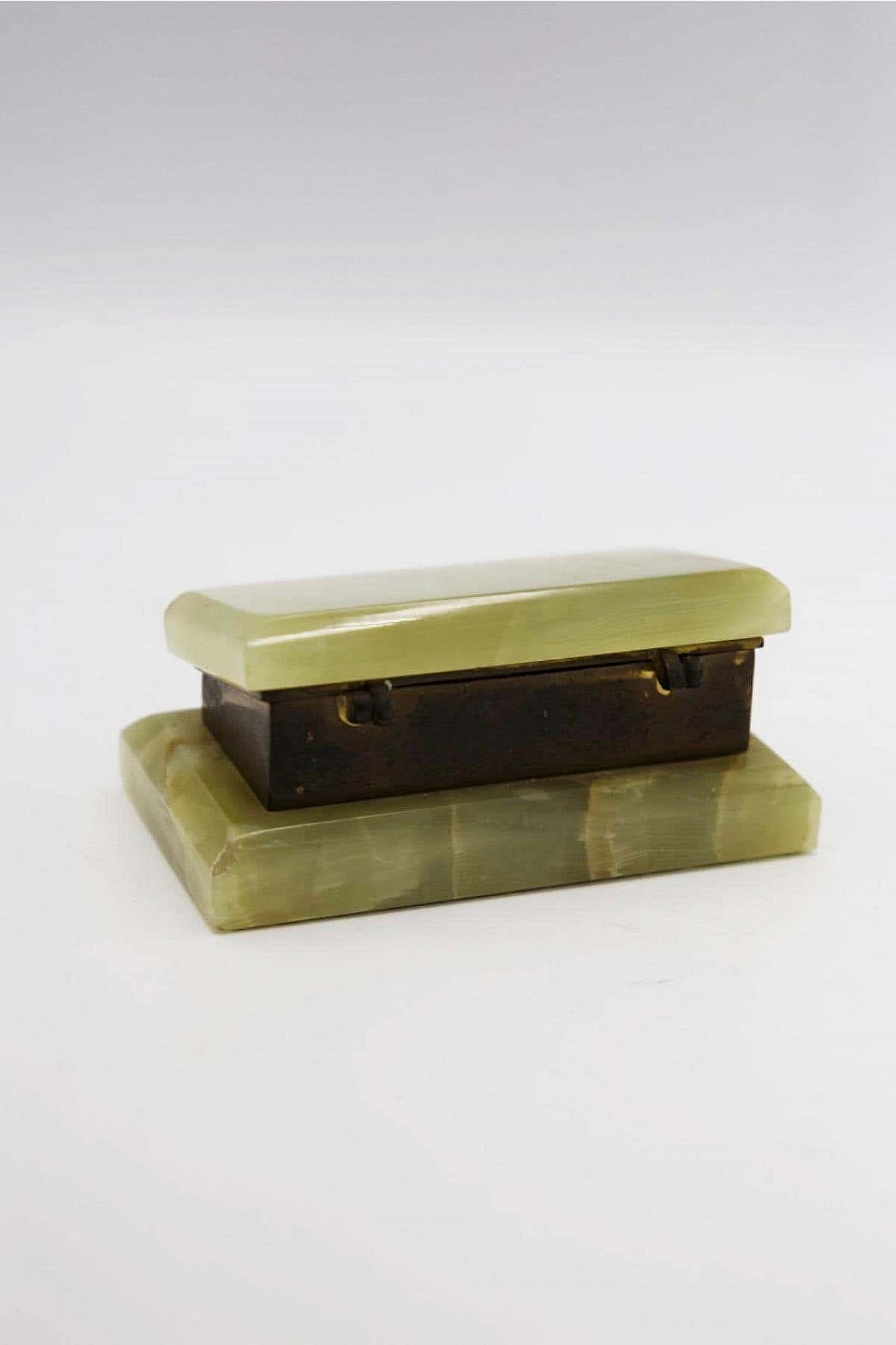Parchment and brass pillbox, 1950s 7