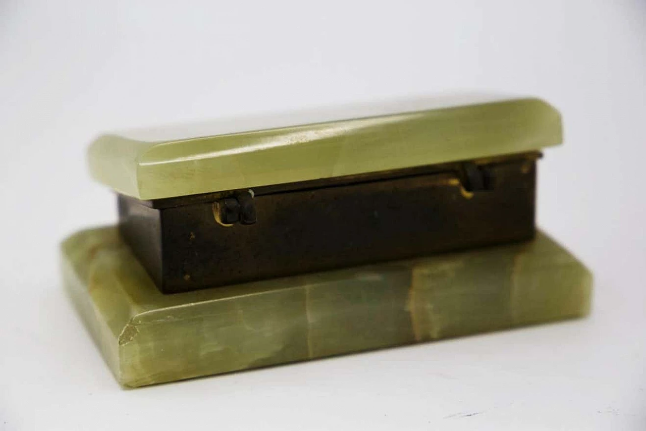 Parchment and brass pillbox, 1950s 8