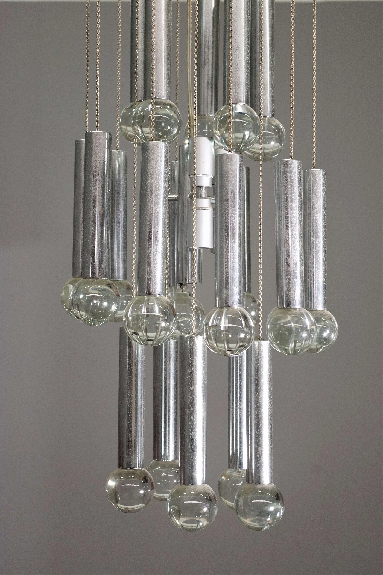 Gaetano Sciolari hanging chandelier, 1970s 1
