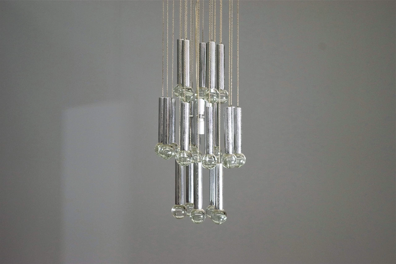 Gaetano Sciolari hanging chandelier, 1970s 3