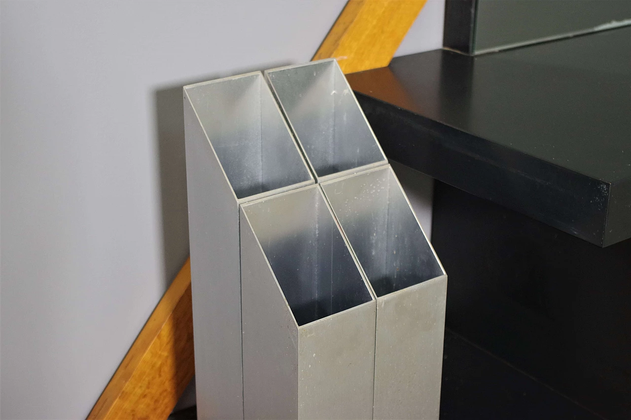 Mobile con appendiabiti, anta, portaombrelli e specchio, anni '70 5