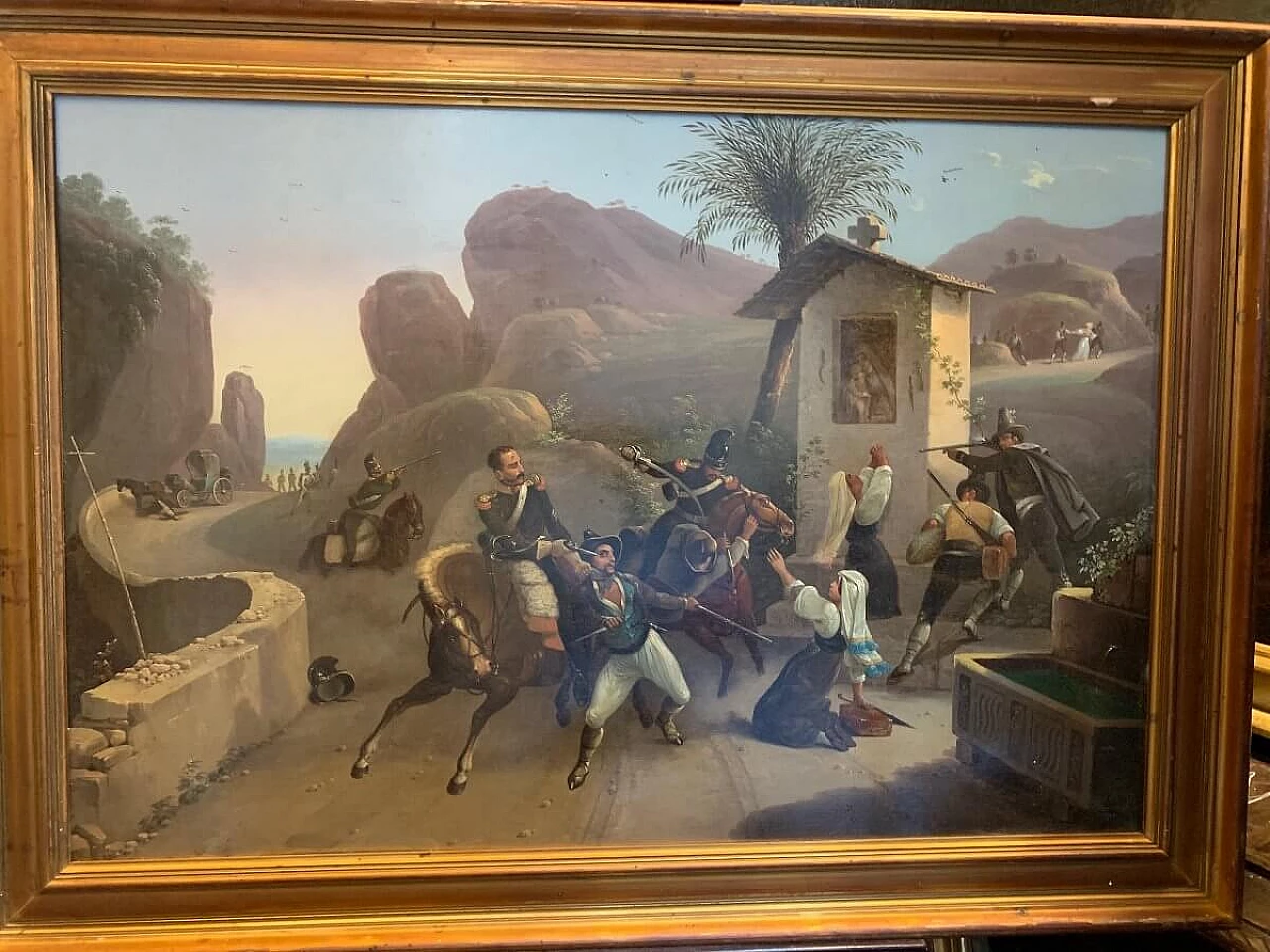 Fighting with brigands in the Roman countryside, 19th century 6
