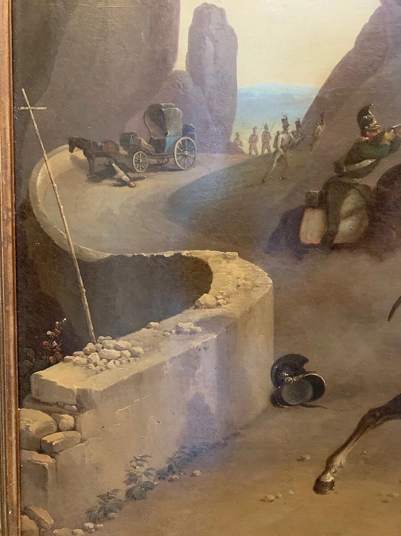 Fighting with brigands in the Roman countryside, 19th century 9