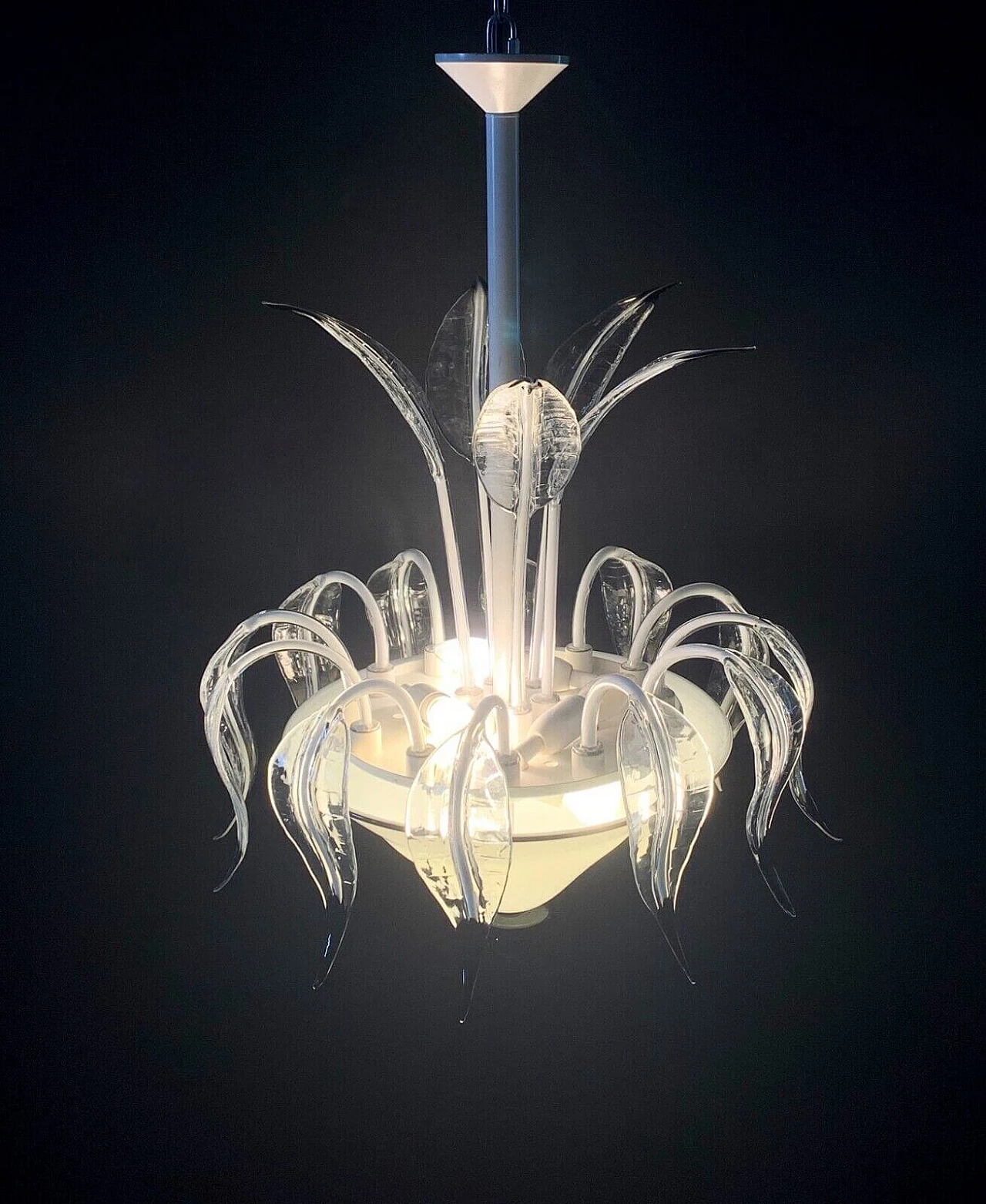 Chandelier in Murano glass attributed to I3, 1970s 1
