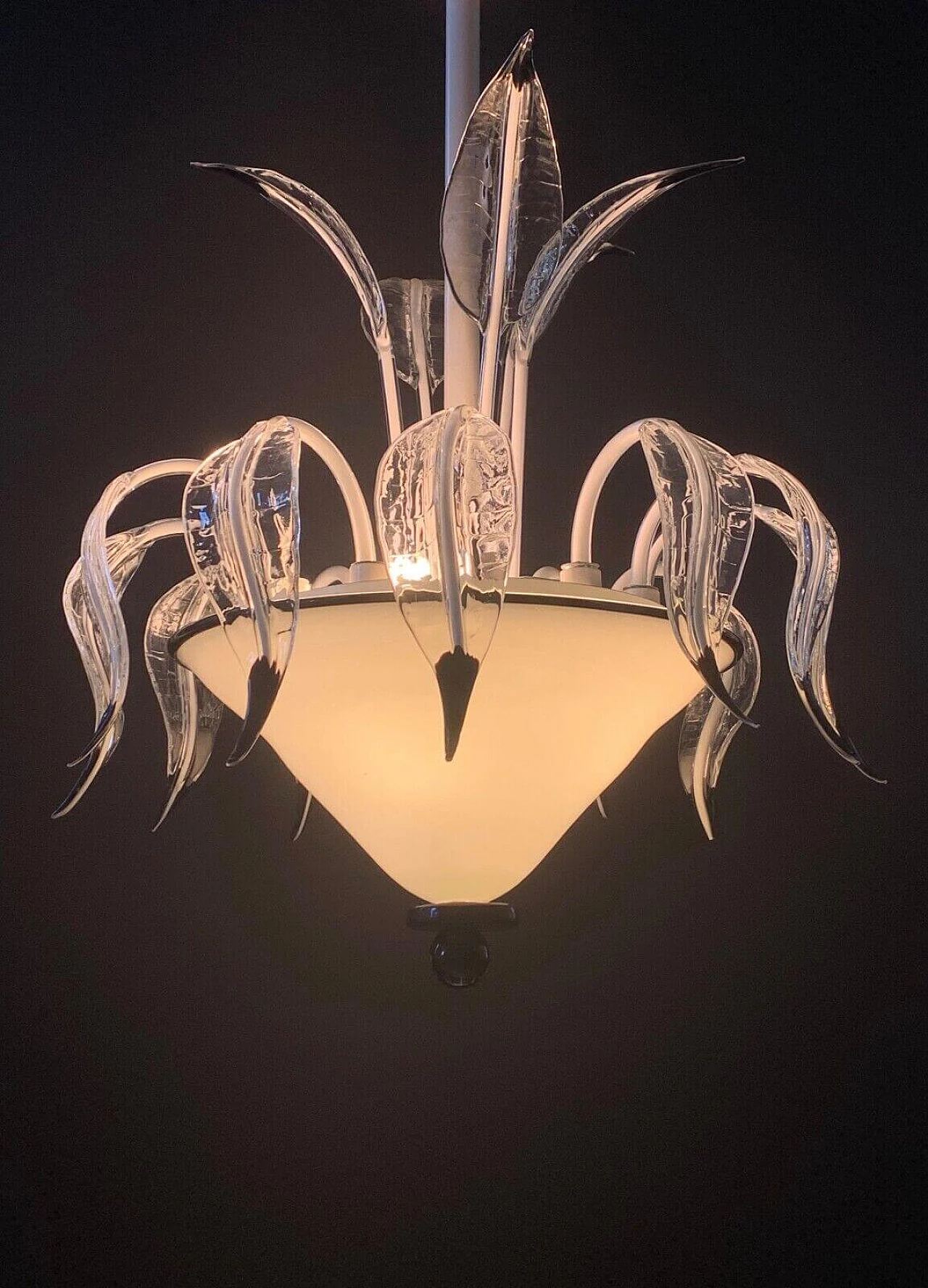 Chandelier in Murano glass attributed to I3, 1970s 2