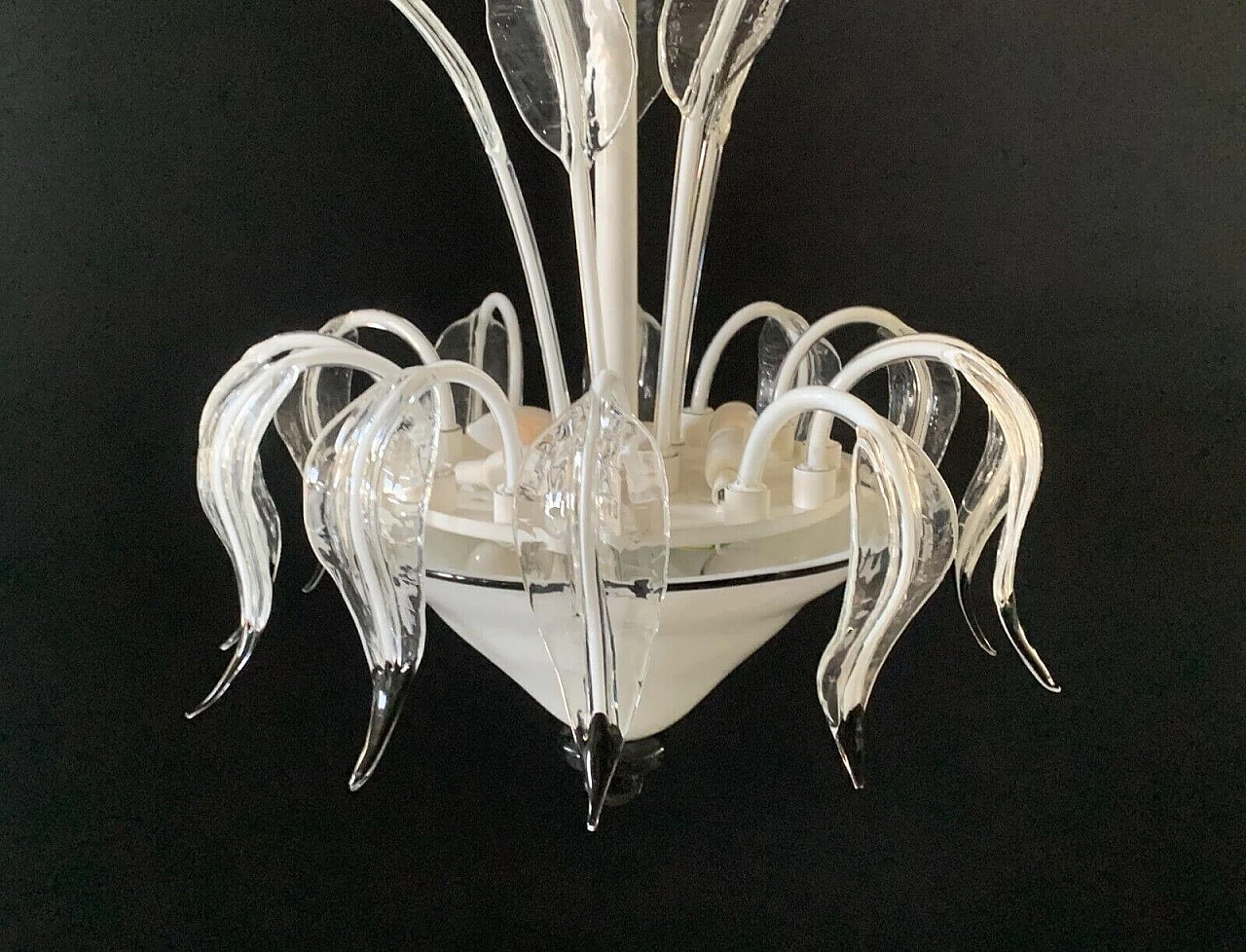 Chandelier in Murano glass attributed to I3, 1970s 3