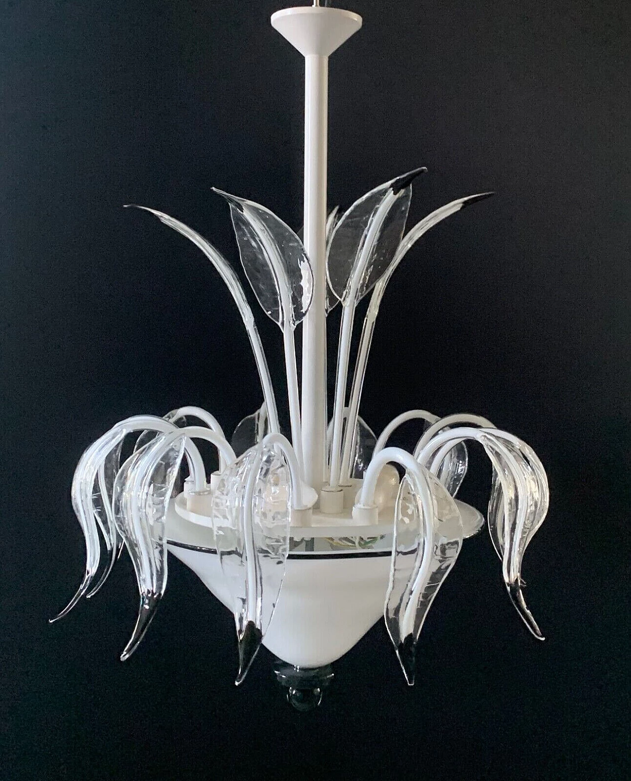 Chandelier in Murano glass attributed to I3, 1970s 4