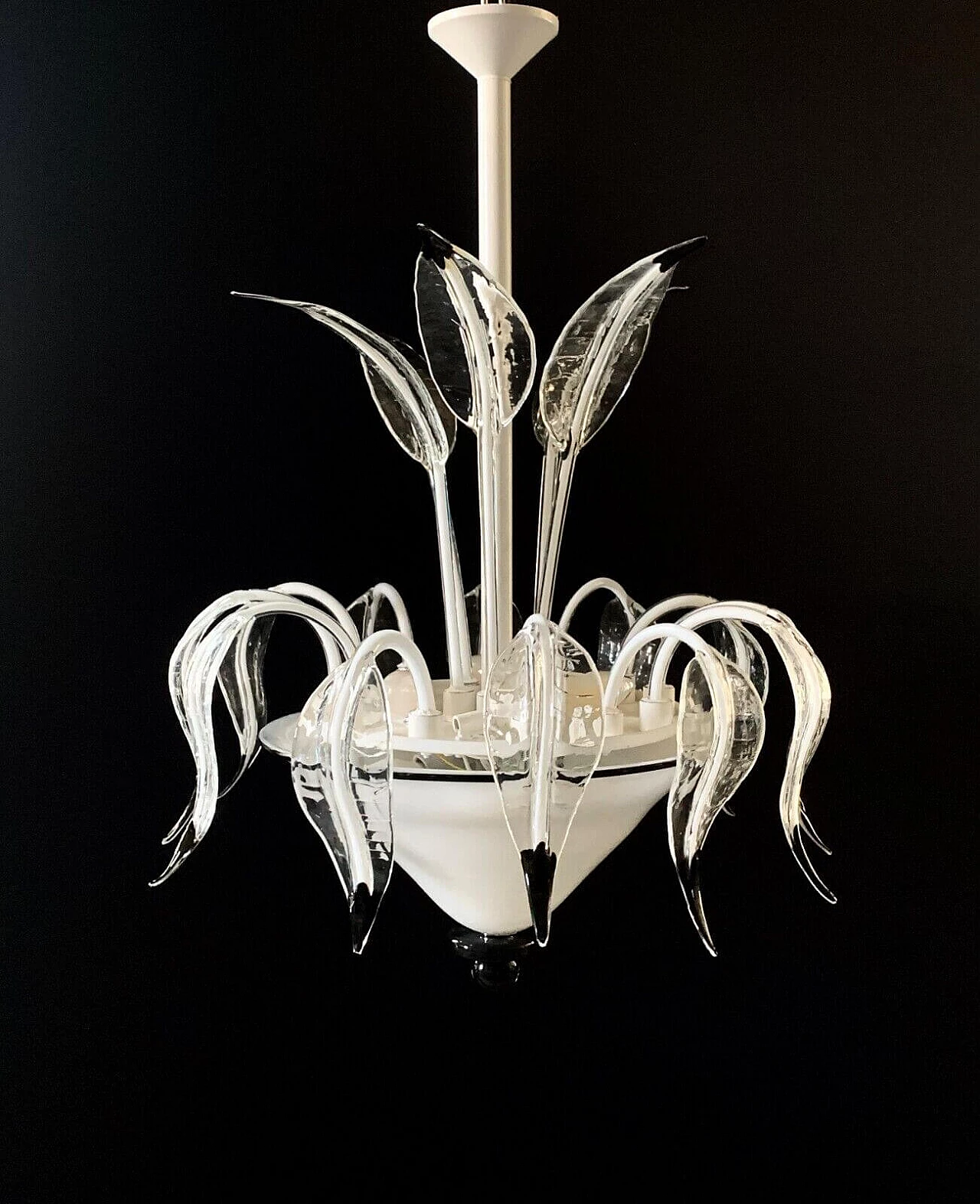 Chandelier in Murano glass attributed to I3, 1970s 5