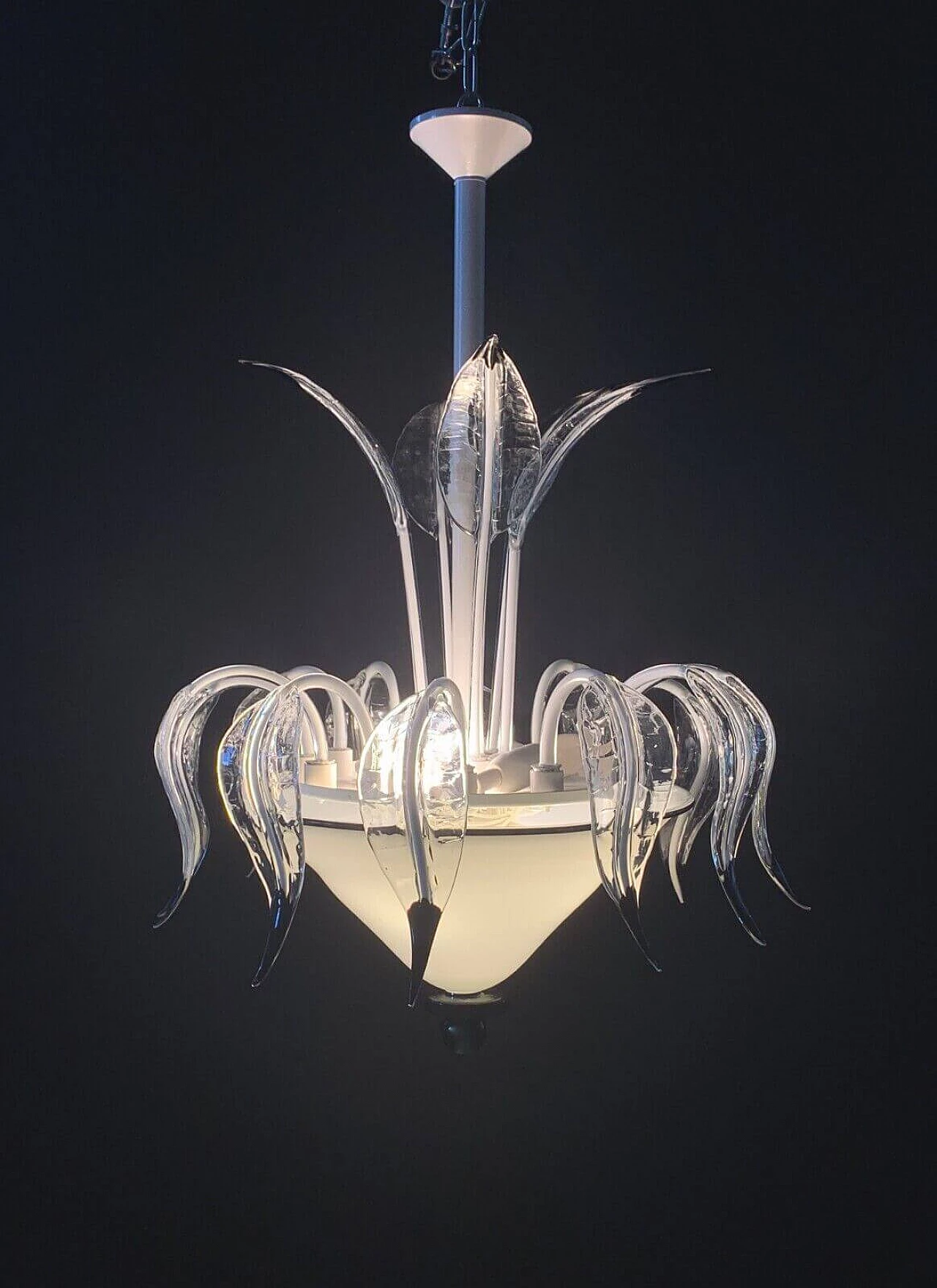 Chandelier in Murano glass attributed to I3, 1970s 6