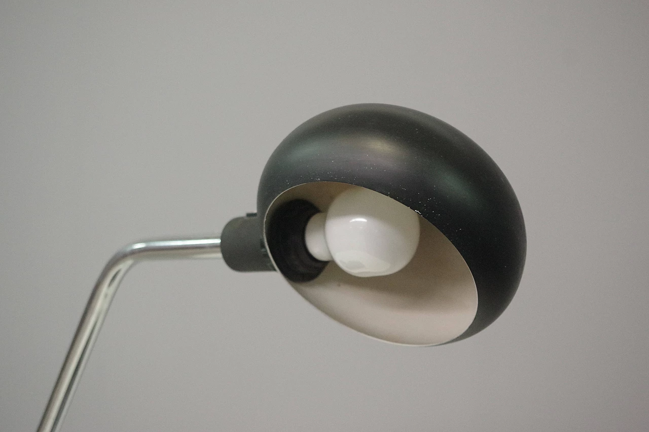 Metal and black plastic table lamp, 1970s 9