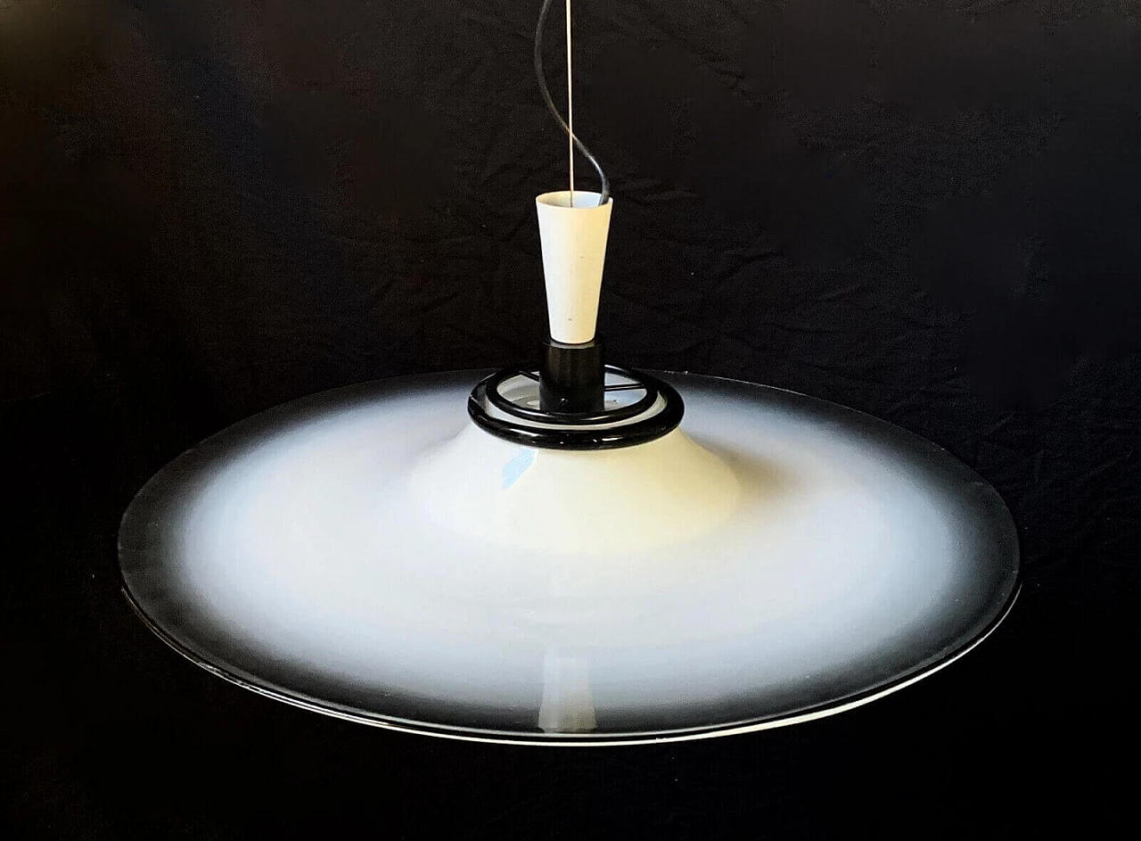 Lampadario in vetro di Murano disco, anni '70 2