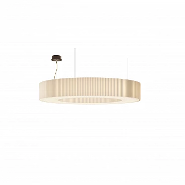 Budicca R1 hanging lamp in pleated fabric