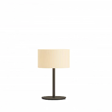Marilyn E15 table lamp in acrylic and pleated fabric