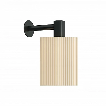 Lady D E11 wall lamp with hand-pleated diffuser, 2000s