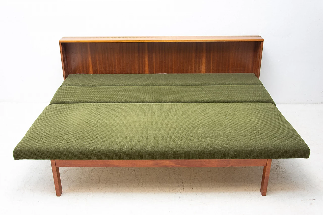 Divano letto pieghevole in faggio, anni '60 6