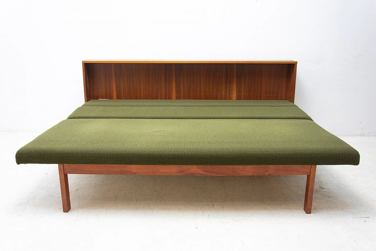 Divano letto pieghevole in faggio, anni '60 7