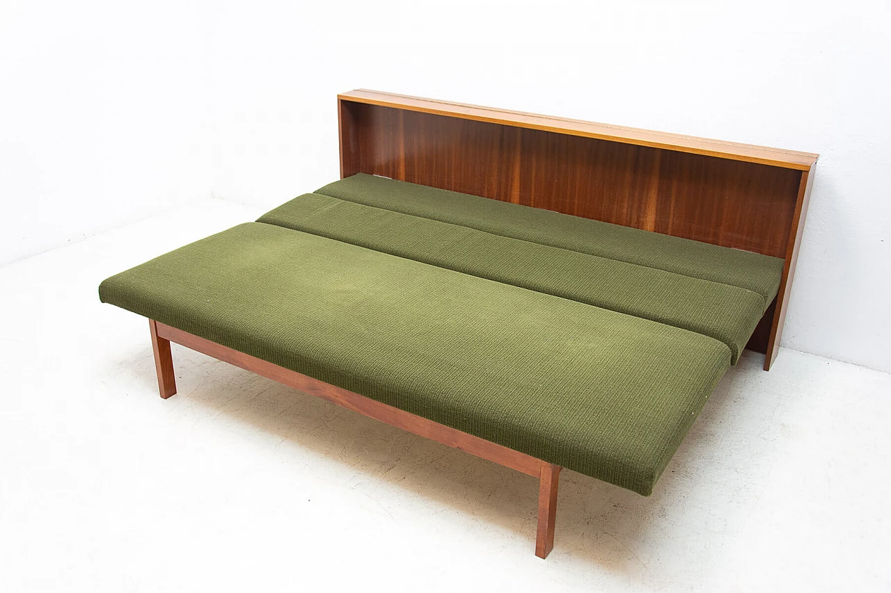 Divano letto pieghevole in faggio, anni '60 8