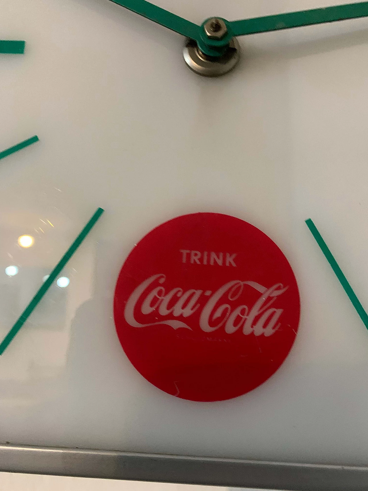 Orologio in plastica e metallo di Coca Cola, anni '60 3
