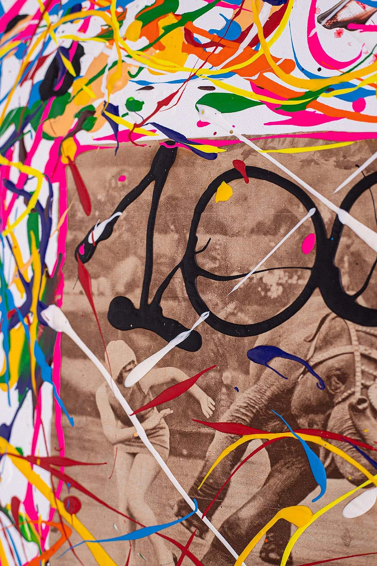 Bomberbax, Pittura ispirata a Cryptoart, tecnica mista su tela, 2021 9