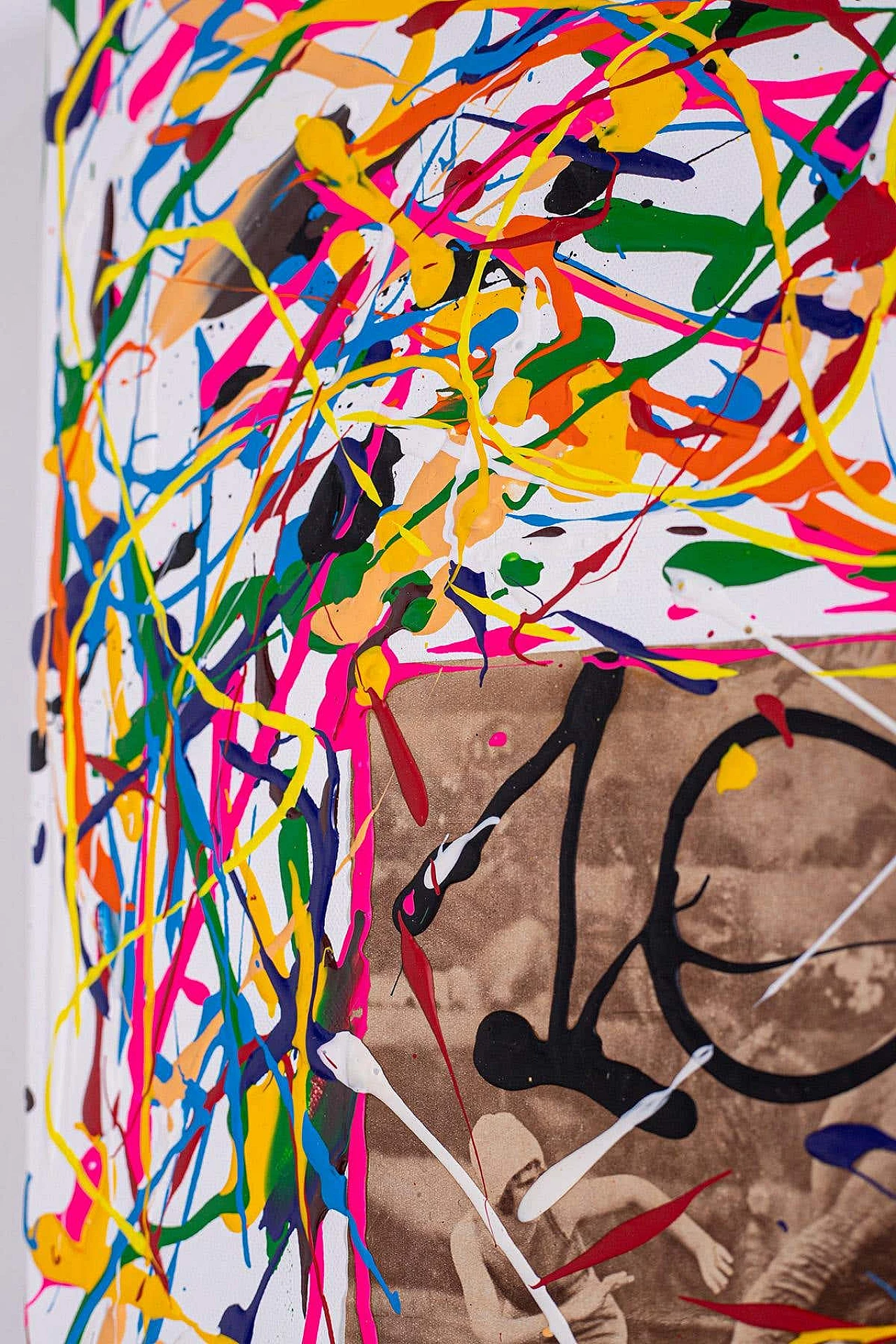 Bomberbax, Pittura ispirata a Cryptoart, tecnica mista su tela, 2021 10