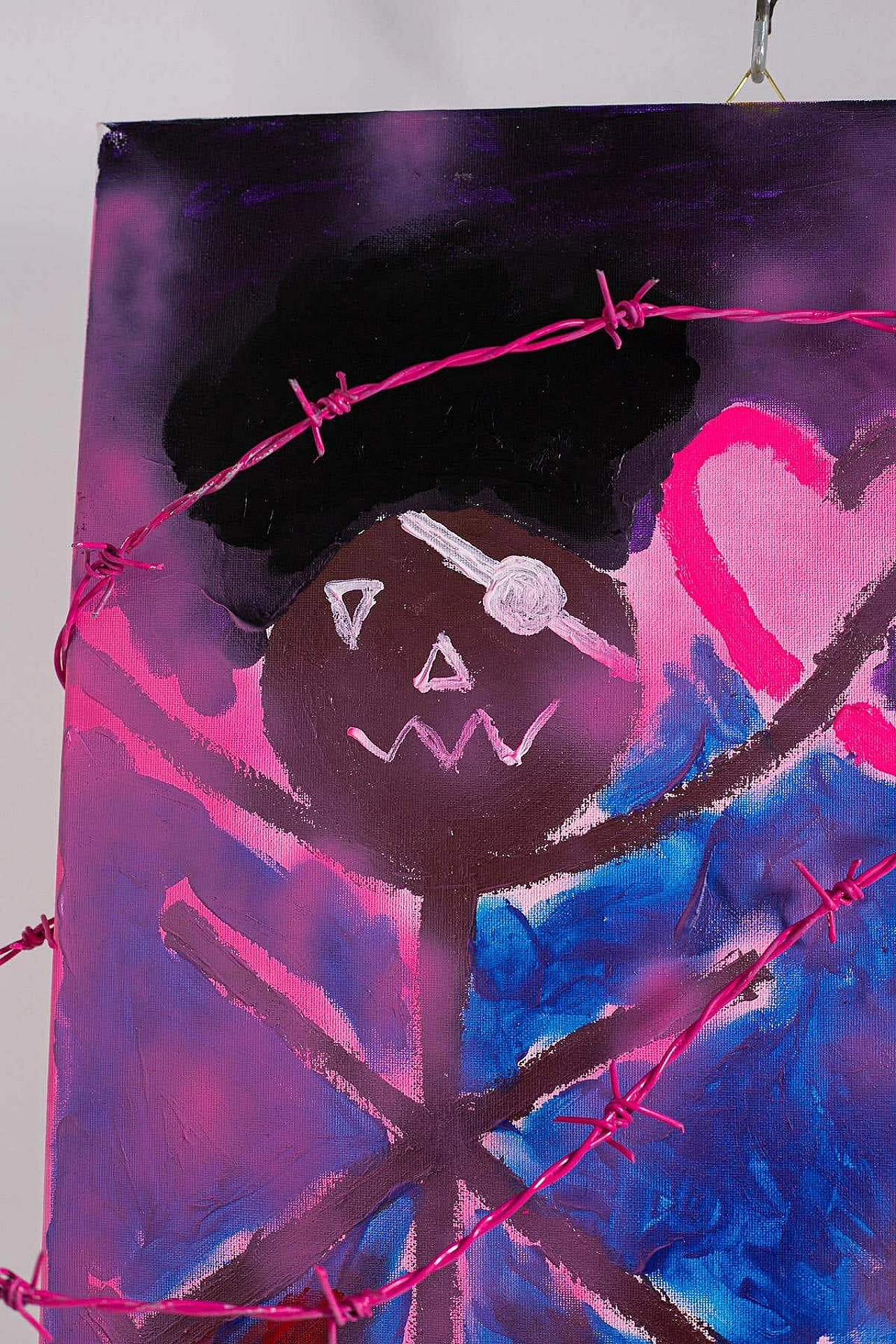 Bomberbax, Amore impossibile, pittura astratta mista acrilica su tela, 2021 8