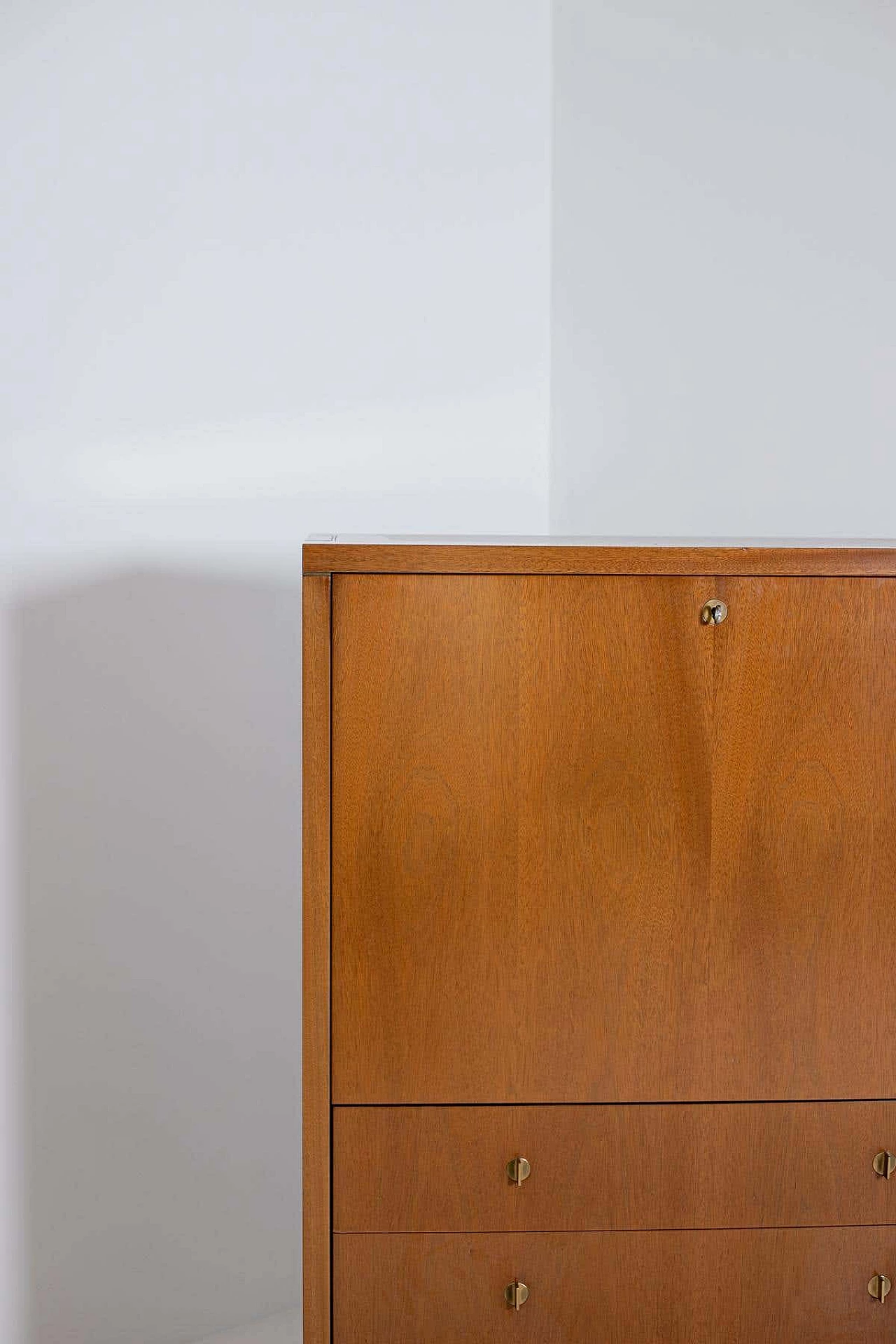 Wooden secretaire with flap by Pierre Balmain, 1980s 3