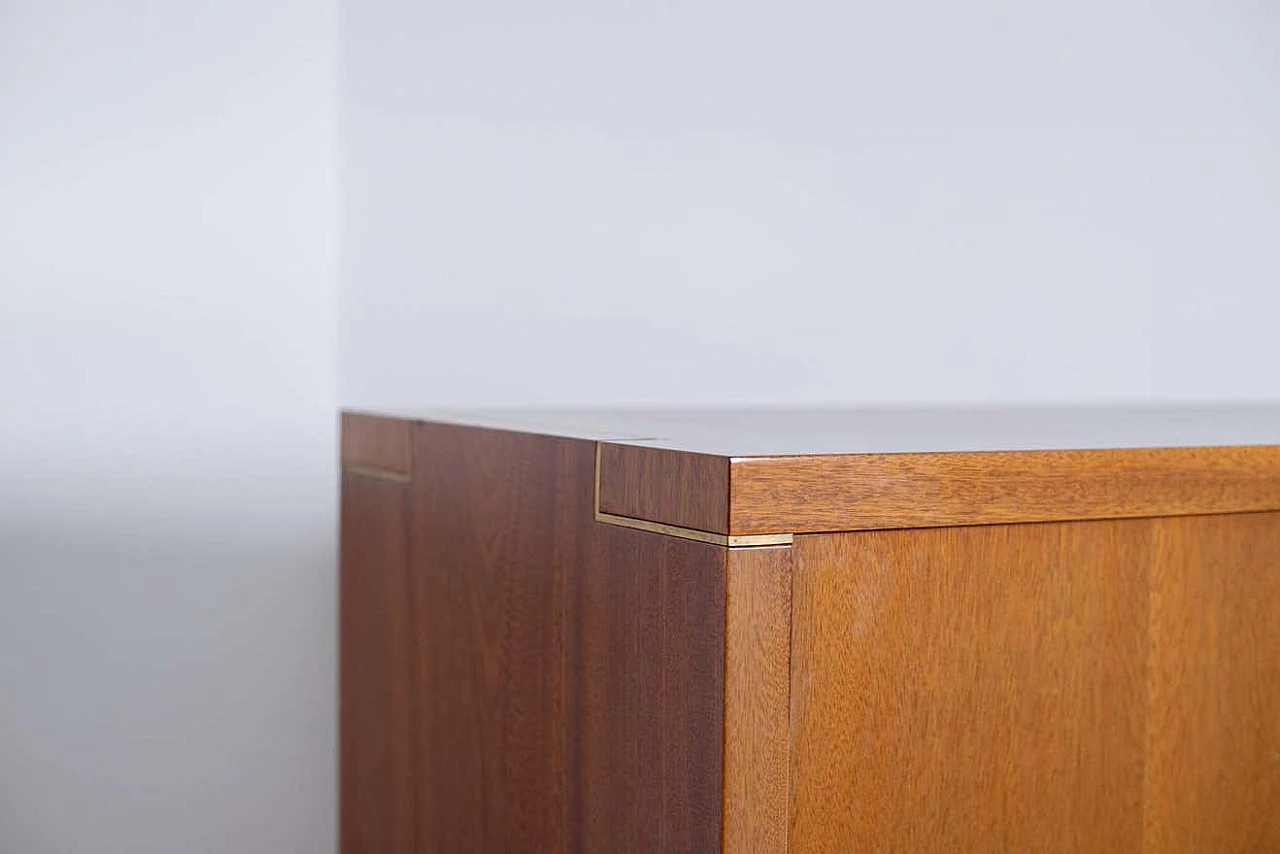 Wooden secretaire with flap by Pierre Balmain, 1980s 12