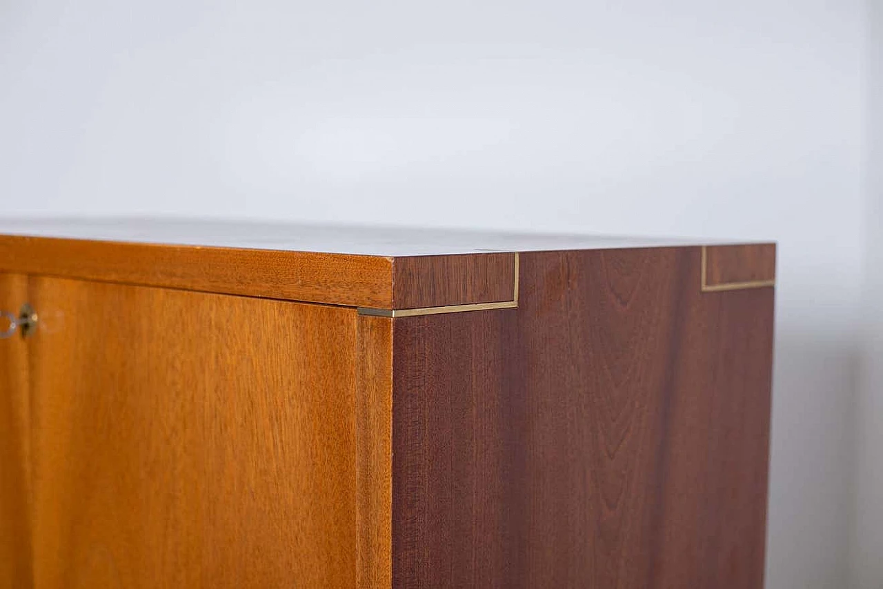 Wooden secretaire with flap by Pierre Balmain, 1980s 15