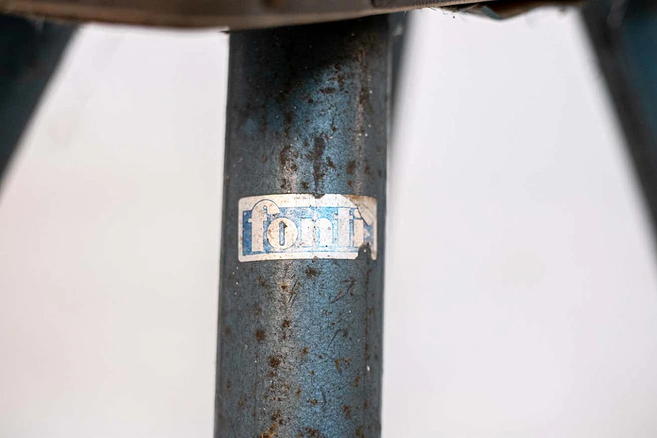 Cavallina da esercizio in pelle e ferro verniciato di Fonti, anni '50 8