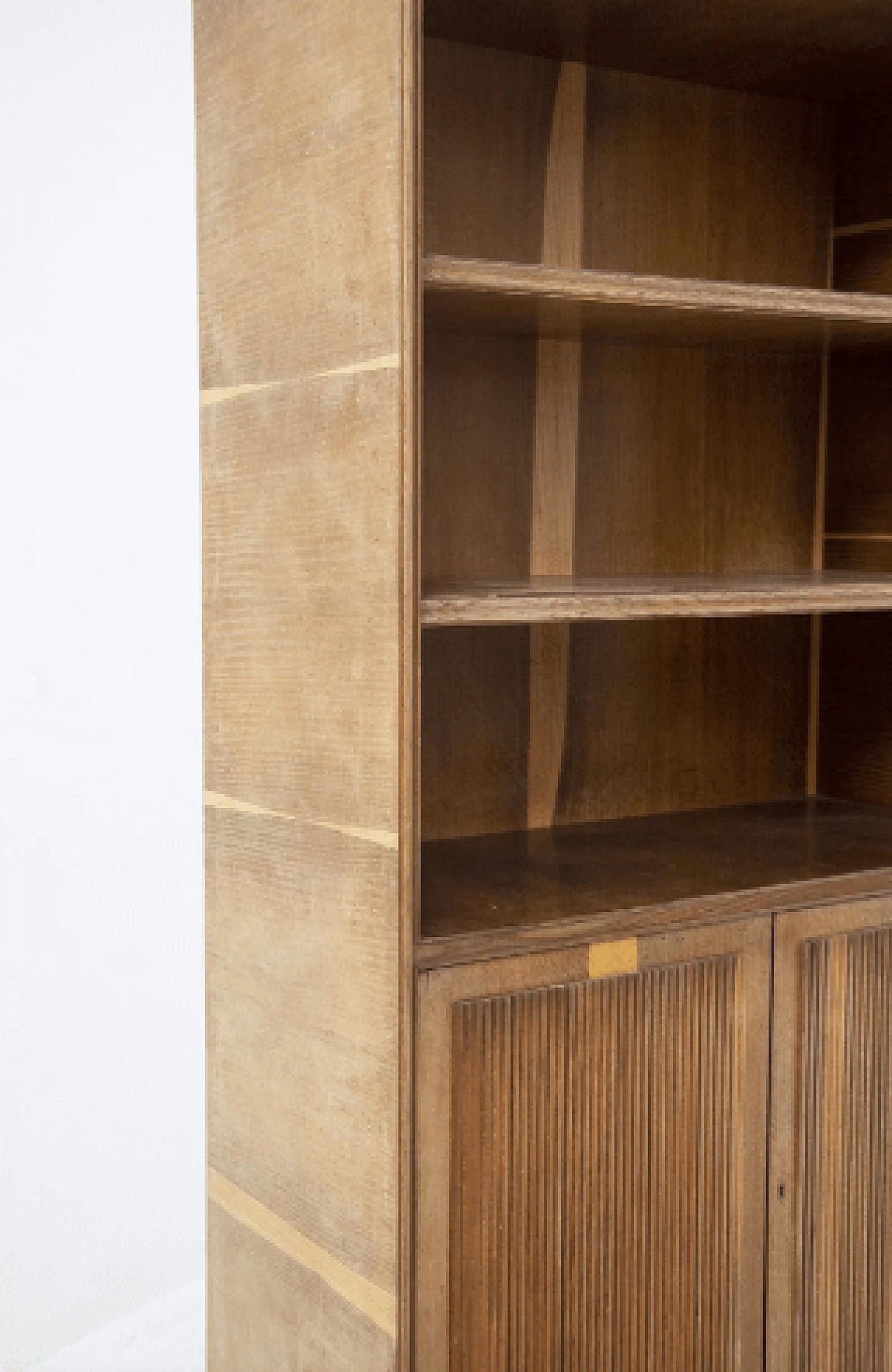 Bookcase in bleached walnut by Paolo Buffa, 1950s 2