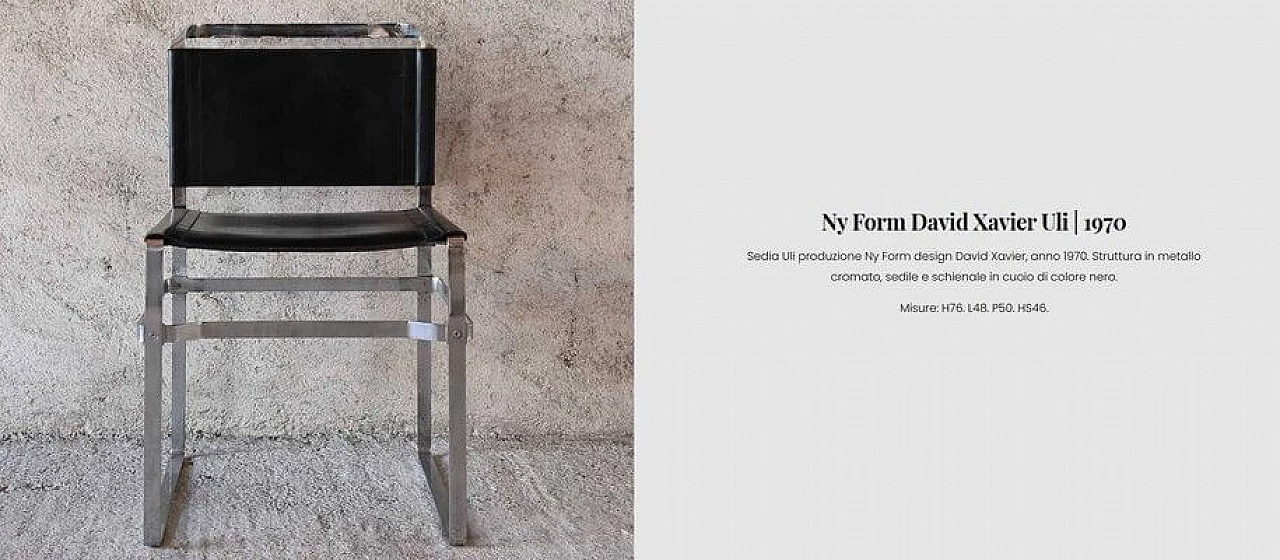 4 Uli Chairs by David Xavier for NY Form, 1970s 18