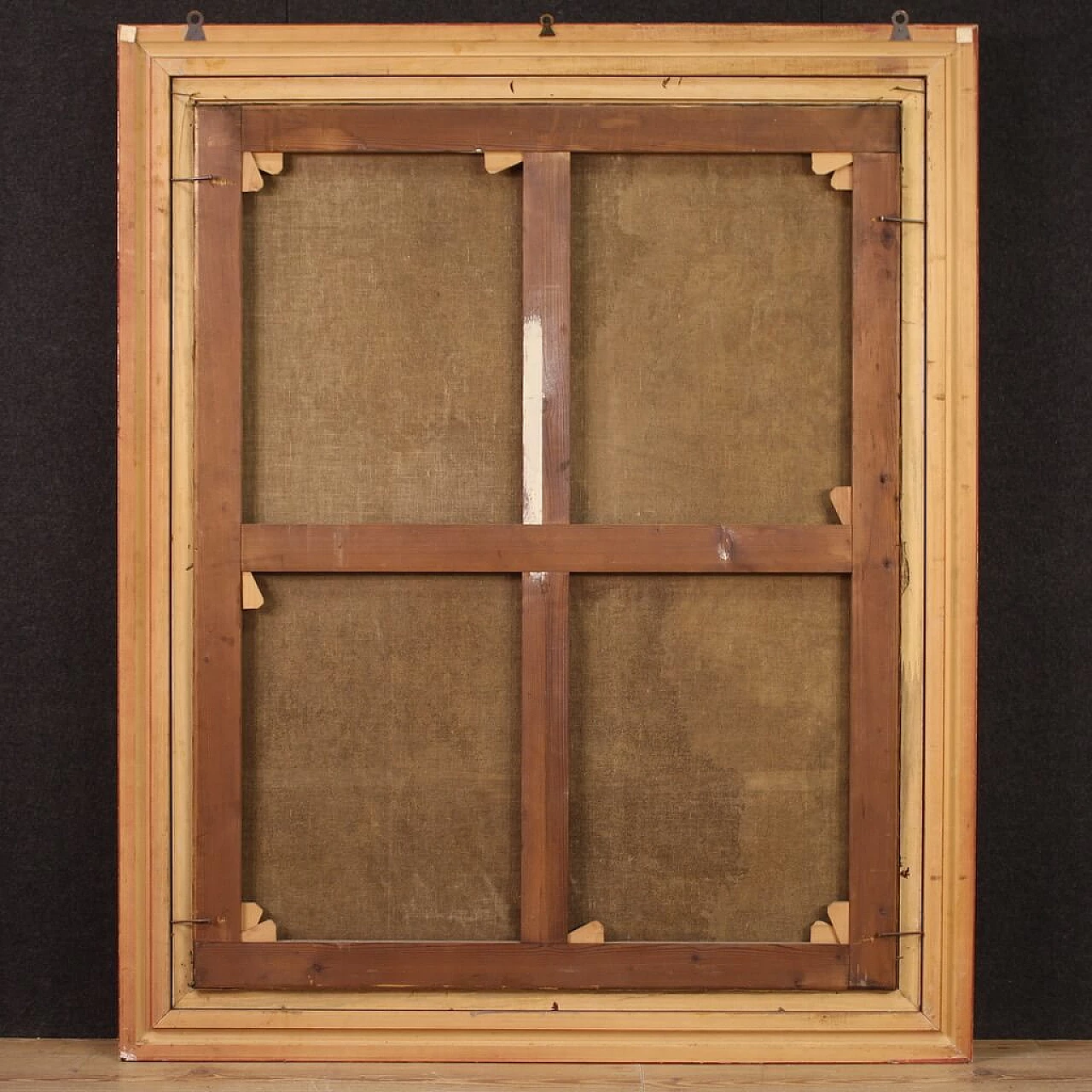 Dipinto italiano raffigurante l'Apparizione della Vergine a San Giacinto, olio su tela, '600 11