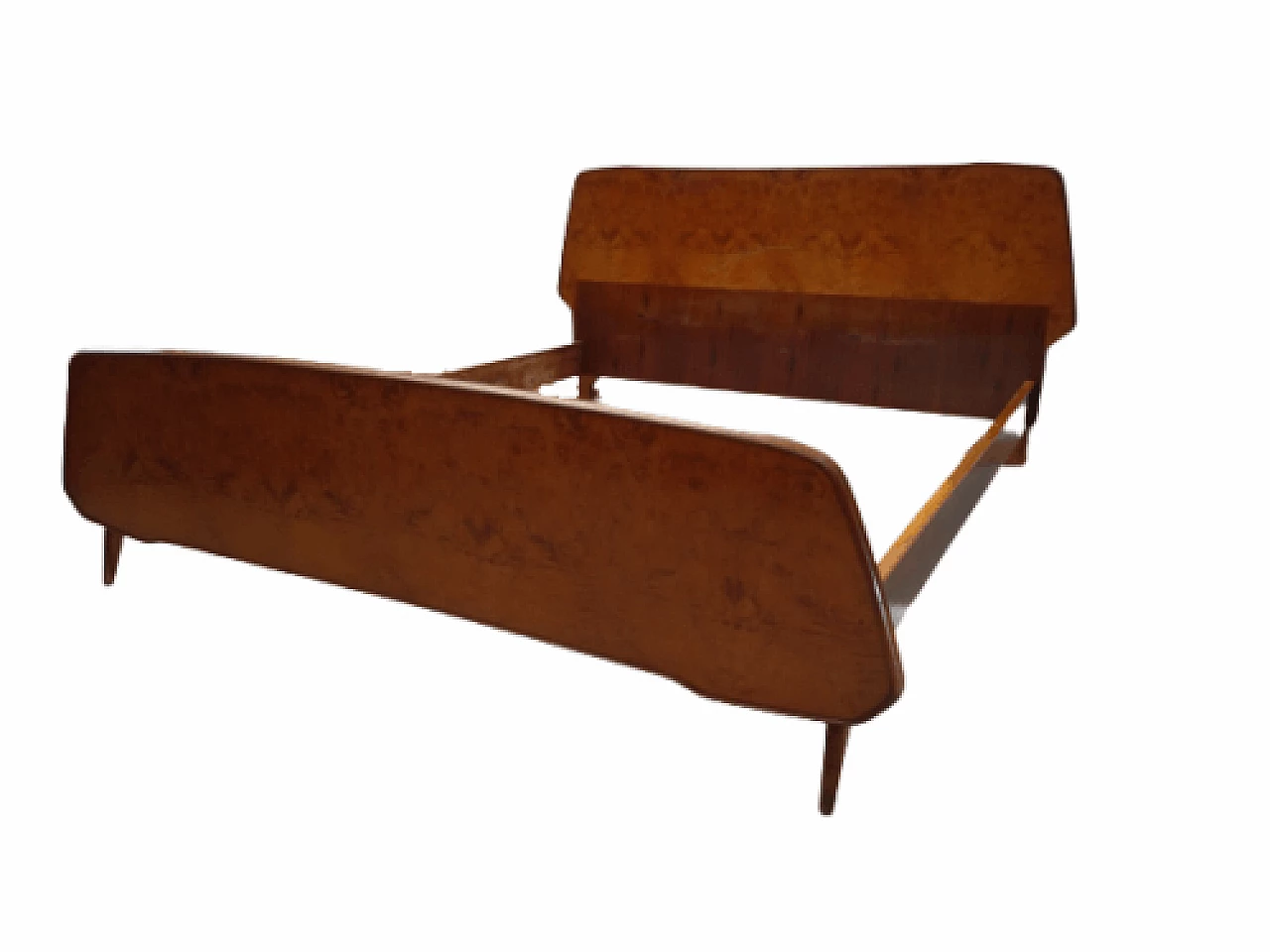 Letto matrimoniale in stile svedese, anni '50 1