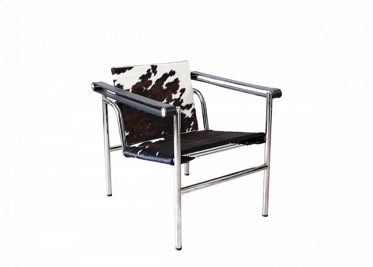 Poltrona Lc1 di Le Corbusier e Charlotte Perriand per Cassina, anni '70 9