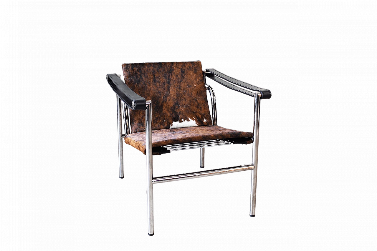 Poltrona Lc1 di Le Corbusier e Charlotte Perriand per Cassina, anni '60 8