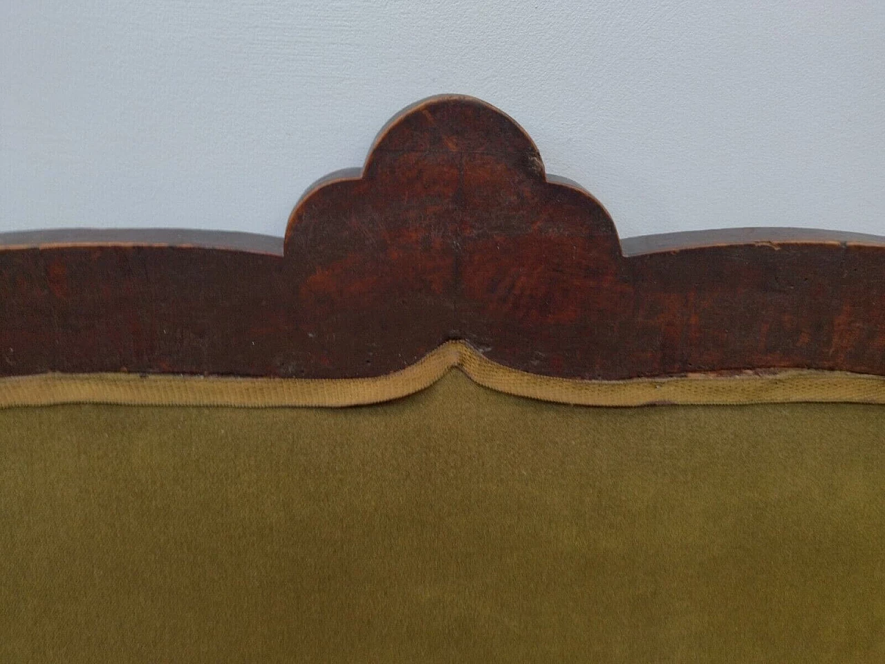 Charles X solid walnut sofa, first half of the 19th century 5