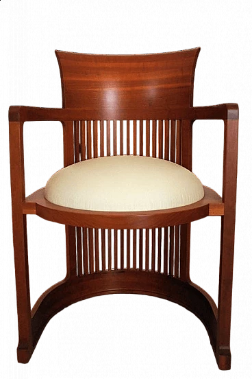 606 Barrel armchair by Frank Lloyd Wright for Cassina, 1980s