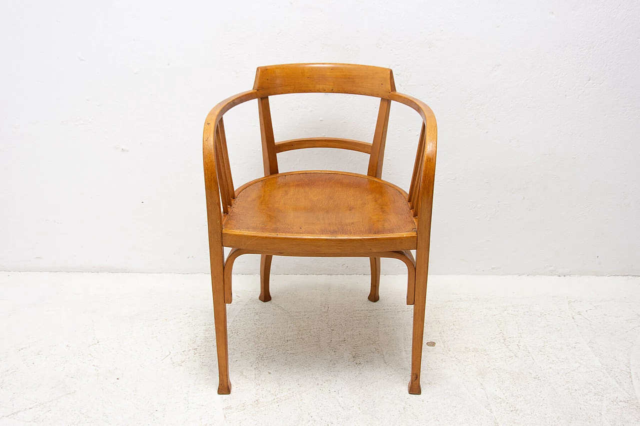 Vienna secession armchair Thonet, designed by Gustav Siegel, 1905 12
