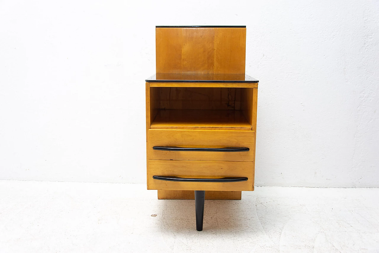 Pair of bedside tables by Mojmír Požár for UP Závody in ash, 1960s 10